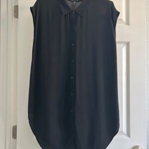 Eileen Fisher Georgette Crepe Blouse